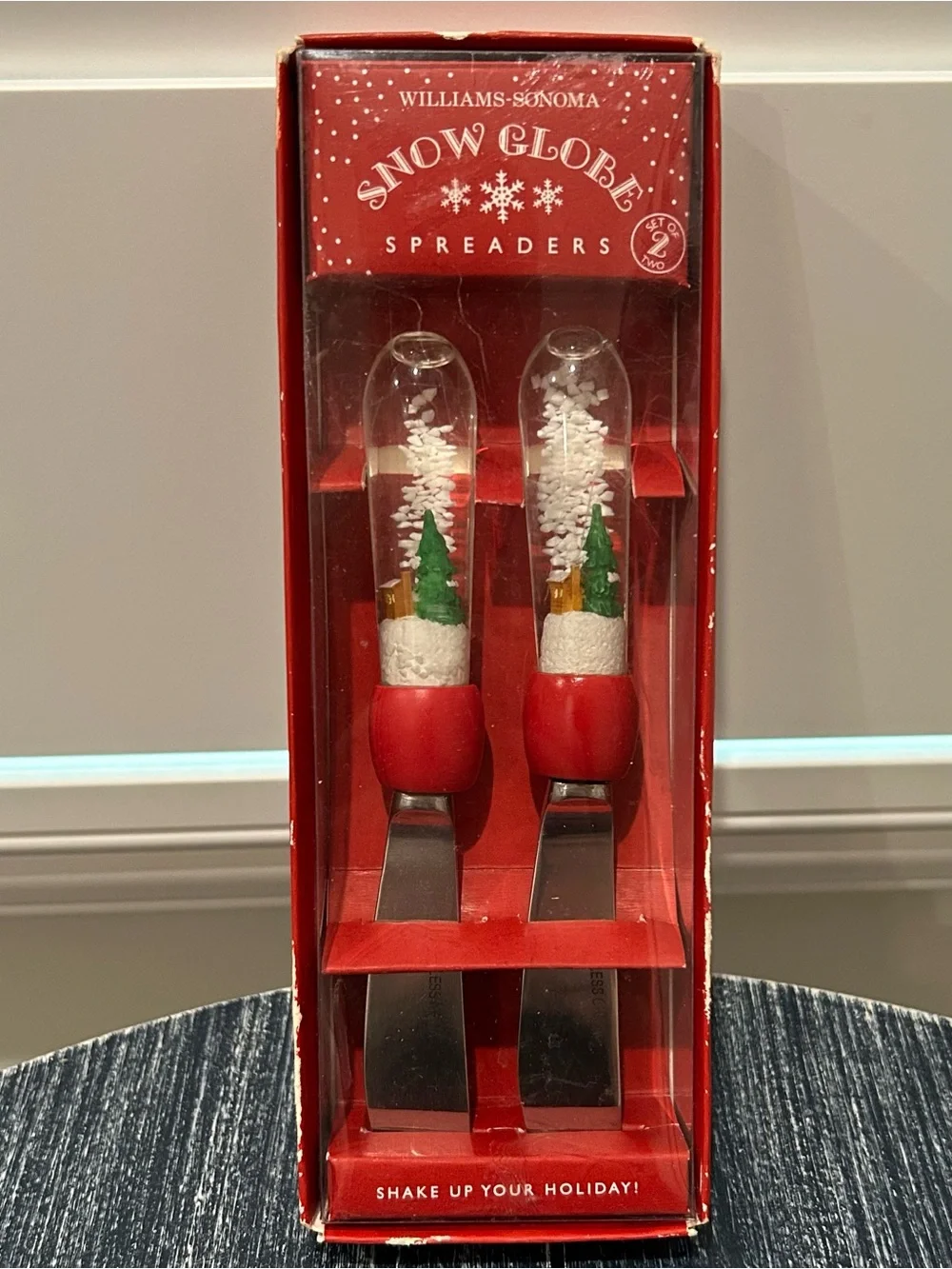 Vintage Williams Sonoma Snow Globe Spreaders